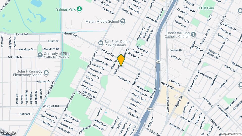 1809 Yale St Map and Location Details