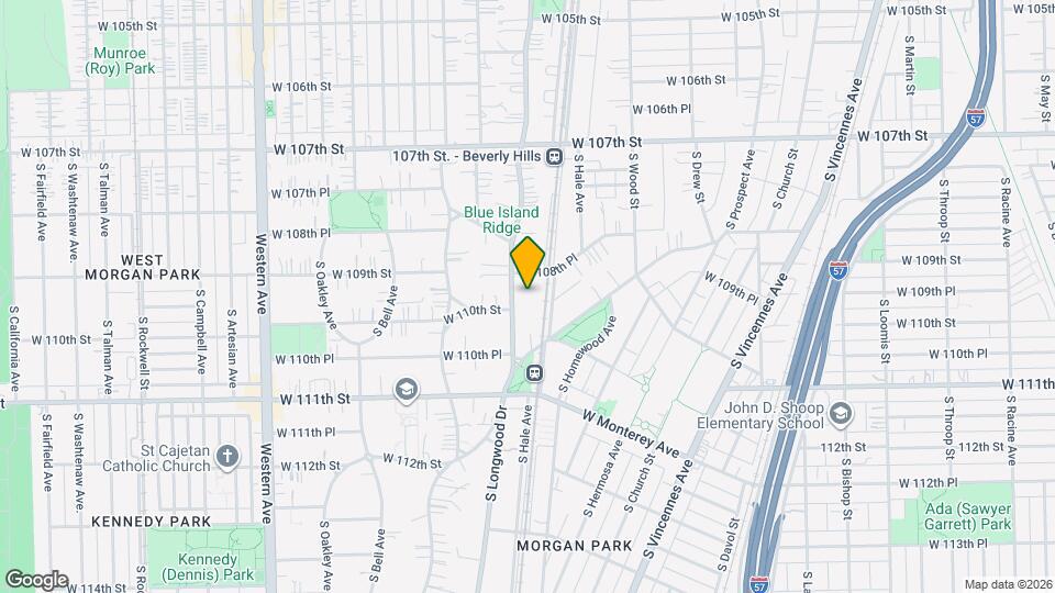 10947 S Longwood Dr Map and Location Details