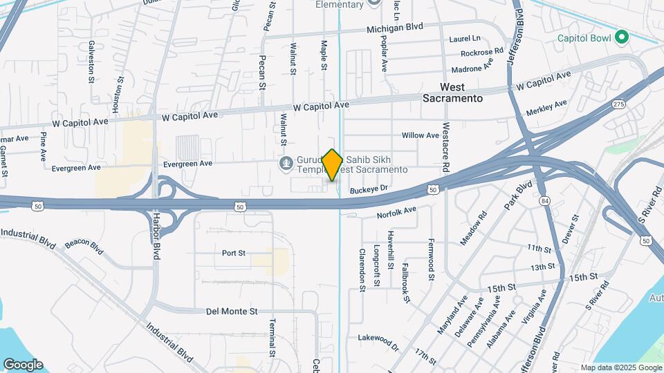 959 Orchard Way Map and Location Details