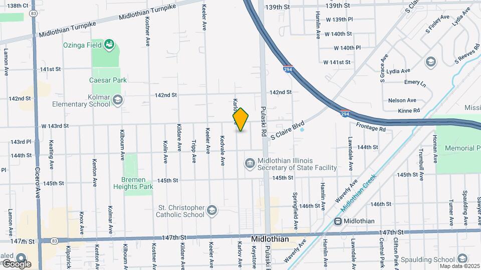 14325 Karlov Ave Map and Location Details