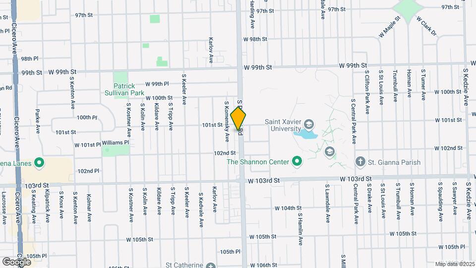10114-10116 S Pulaski Rd Mapa y Detalles de la Ubicación