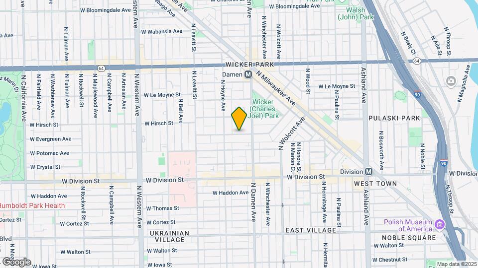 2048 W Evergreen Ave Map and Location Details