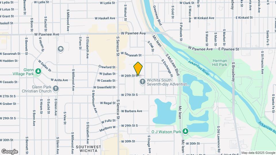 835 W 26th St S Map and Location Details