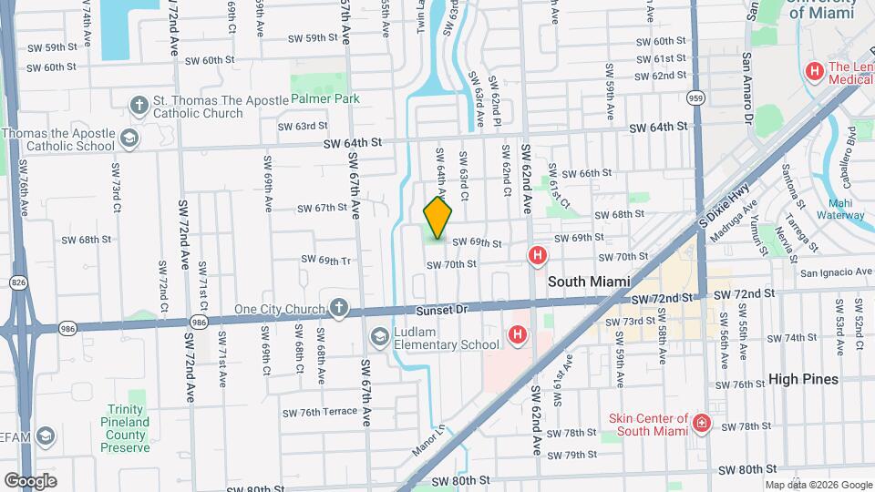 6910 SW 64th Ave Map and Location Details