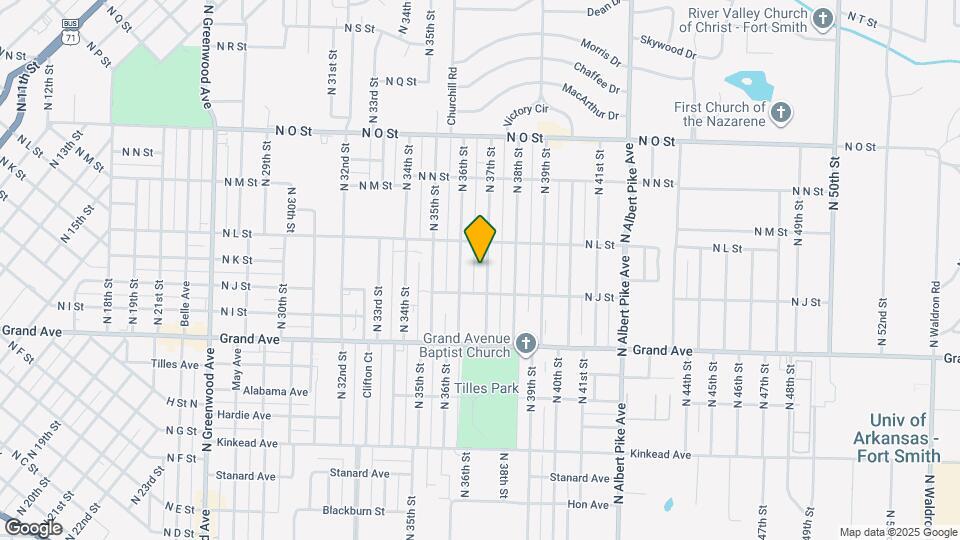 1223 N 37th St Map and Location Details