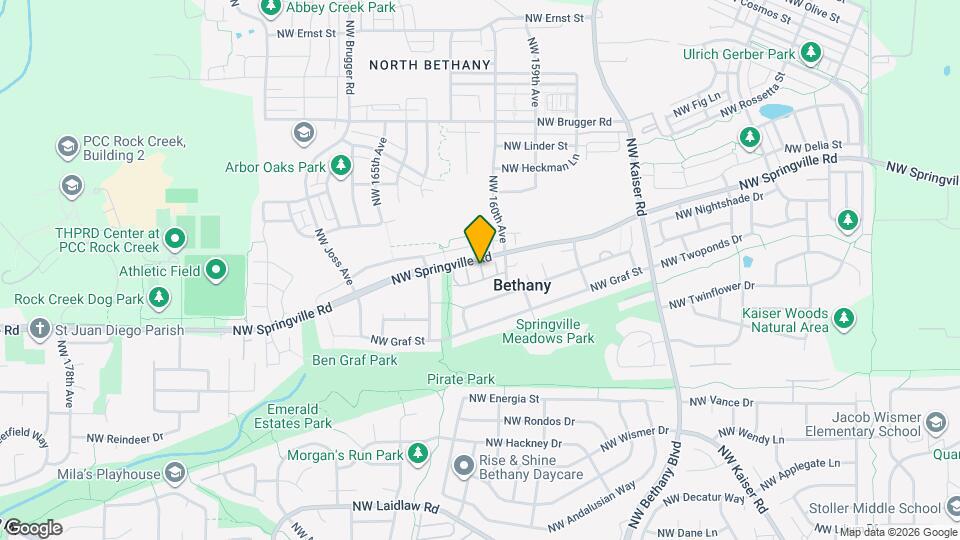 16161 NW Fescue Ct Map and Location Details