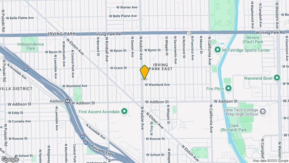 3705 N Kedzie Ave Map and Location Details