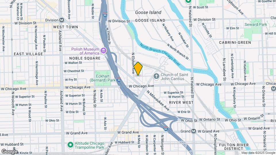 1117 W Fry St Map and Location Details