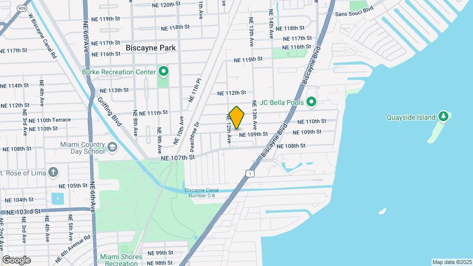 1221 NE 109th St Mapa y Detalles de la Ubicación