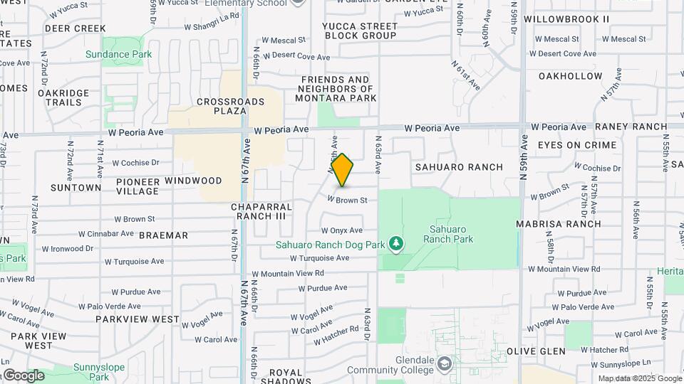 6349 W Cheryl Dr Map and Location Details