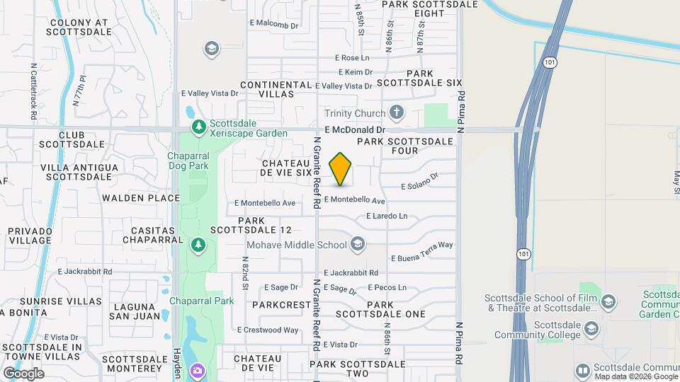 8434 E Montebello Ave Map and Location Details