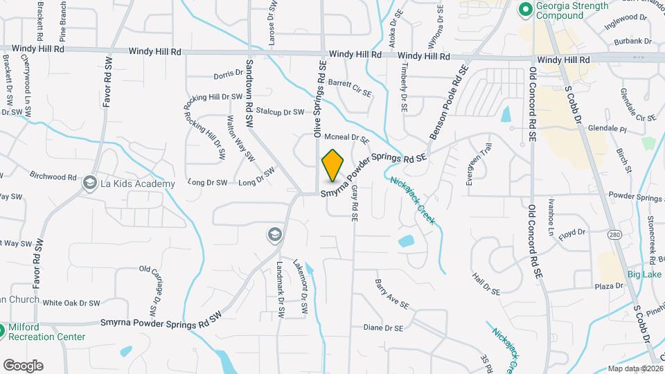 33 Smyrna Powder Springs Rd SE Map and Location Details