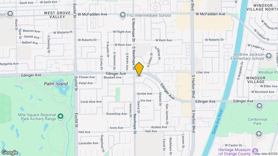 11536 Edinger Ave Map and Location Details