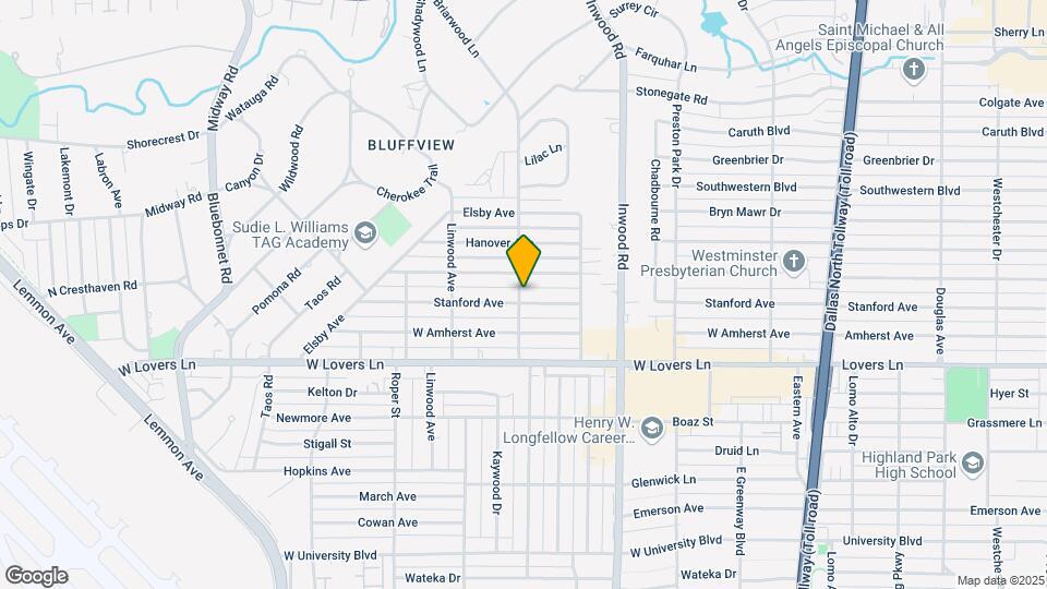 5001 Stanford Ave Map and Location Details