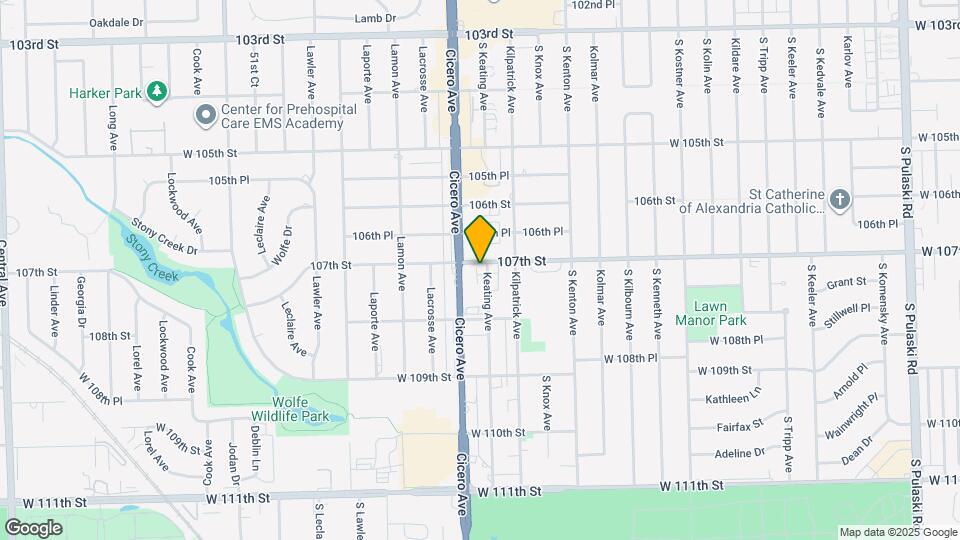 10702 Keating Ave Map and Location Details