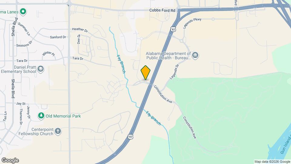 Cottages at Prattville Map and Location Details