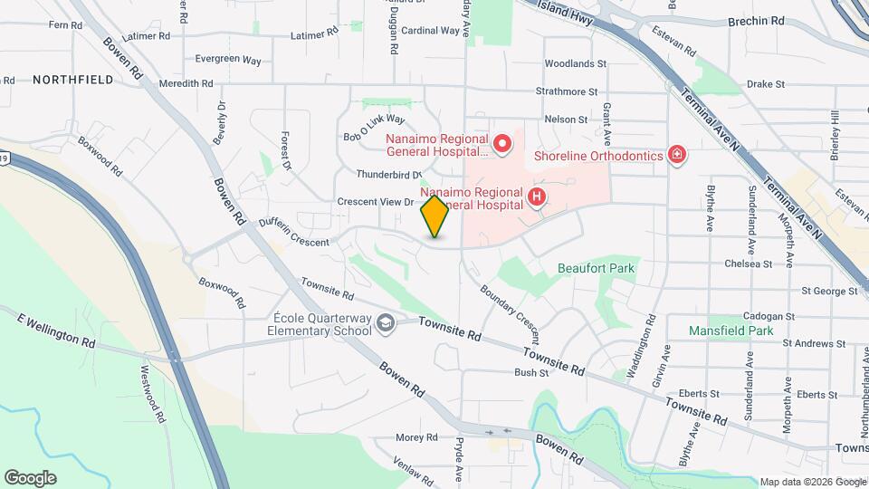 1600 Dufferin Crescent Map and Location Details