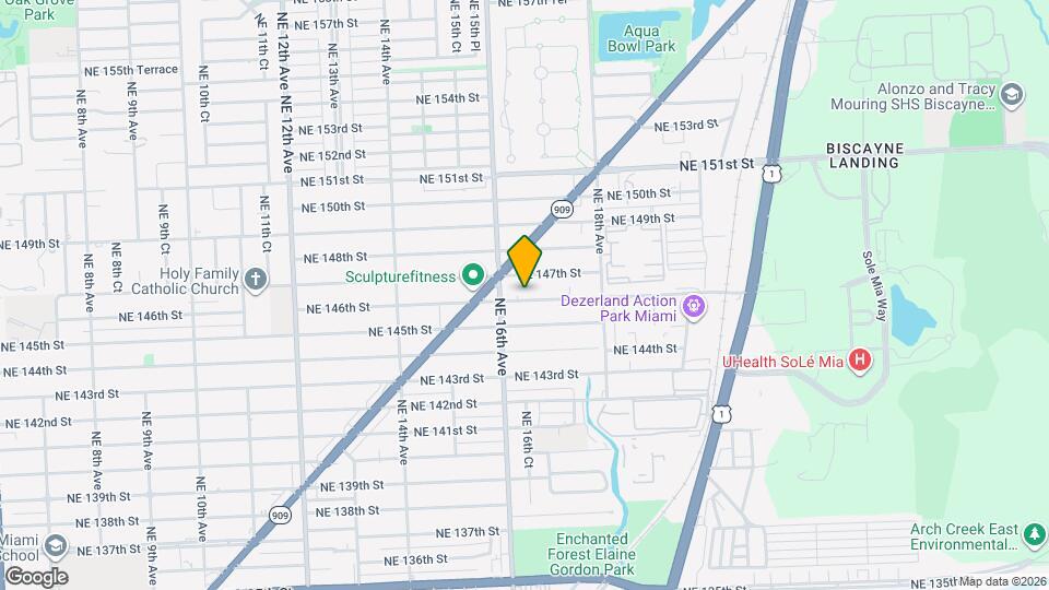 1647 NE 146th St Map and Location Details