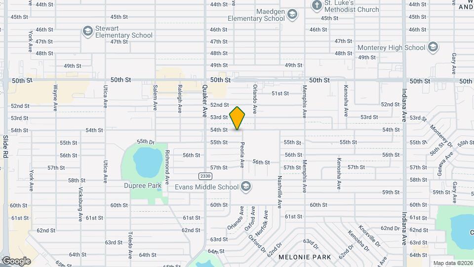 4213 54th St Map and Location Details