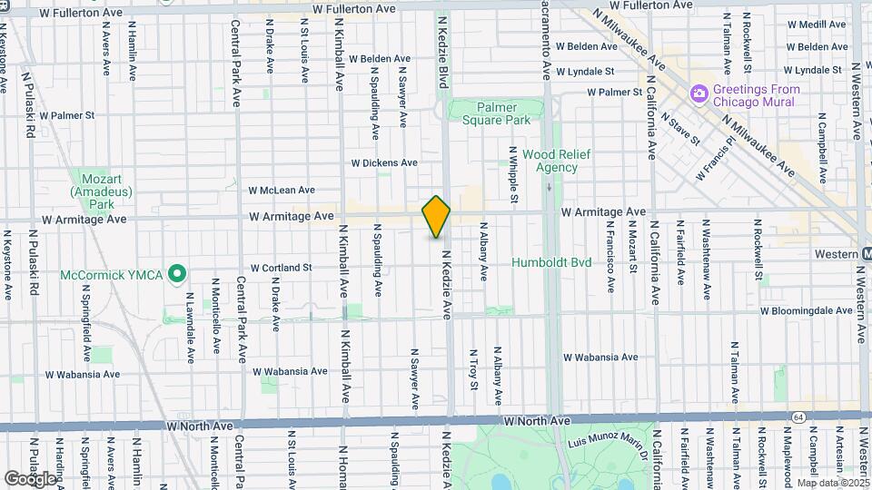 1922 N Kedzie Ave Mapa y Detalles de la Ubicación