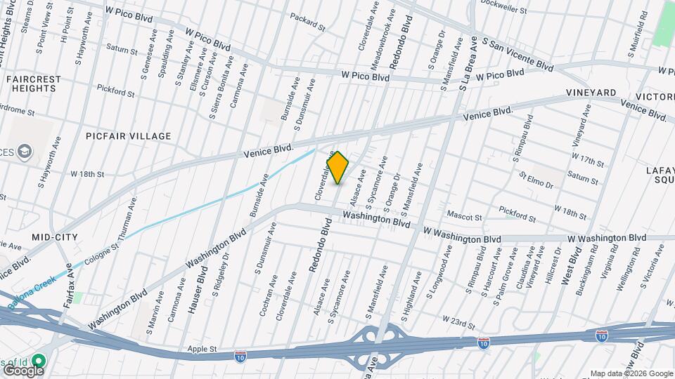 1855 Redondo Blvd Map and Location Details