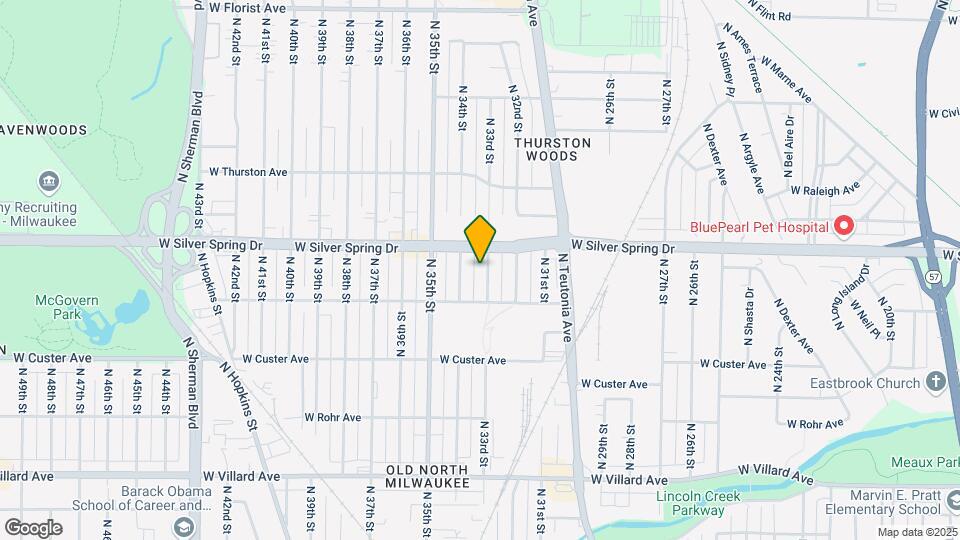 5543 N 33rd St Map and Location Details