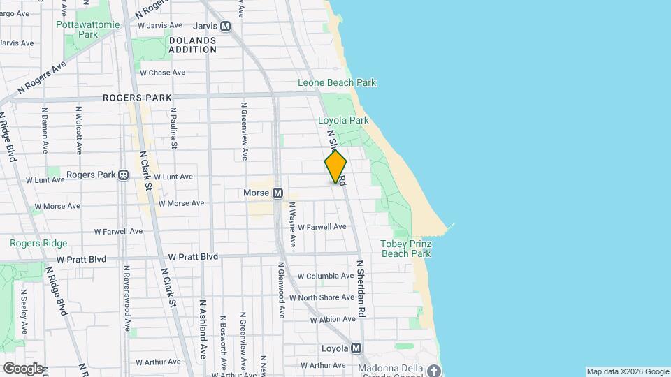 6962 N Sheridan Rd, Unit ONE BEDROOM - 3B Mapa y Detalles de la Ubicación