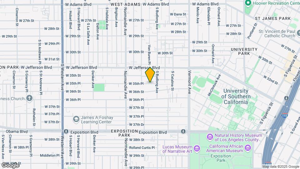 1278 W 35th Pl Mapa y Detalles de la Ubicación