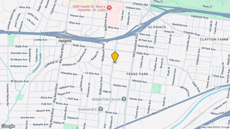 1520-1522 Yale Ave Map and Location Details