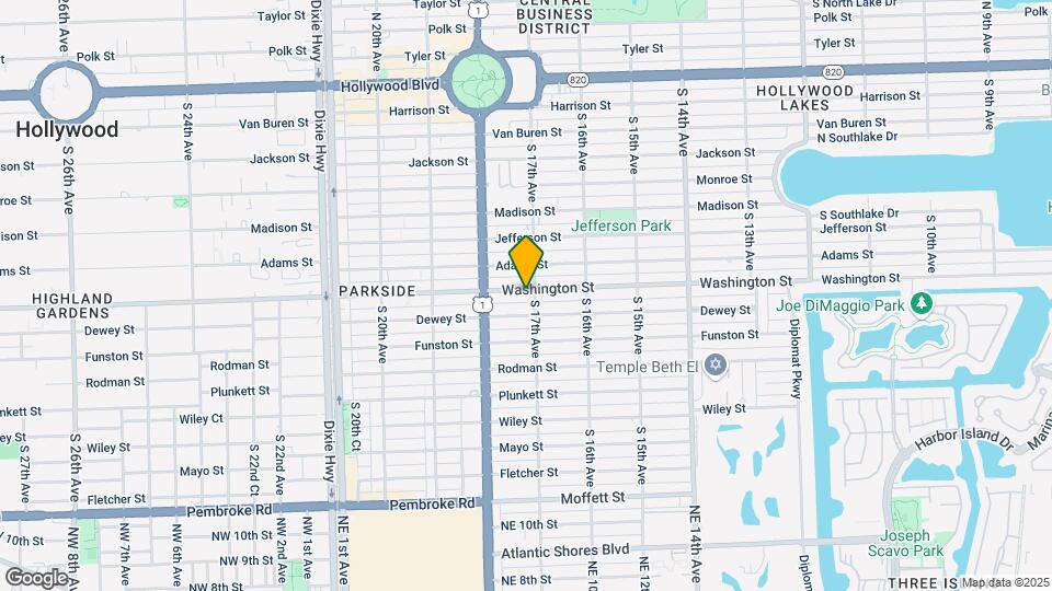 1704 Washington St Map and Location Details