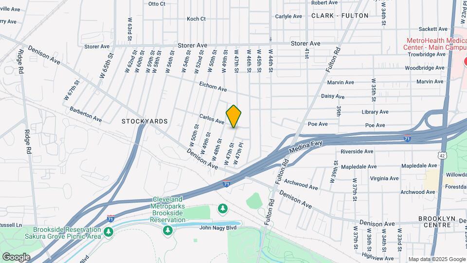 3584 W 47th St Map and Location Details