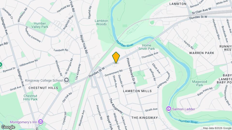 4227 Dundas St W Map and Location Details