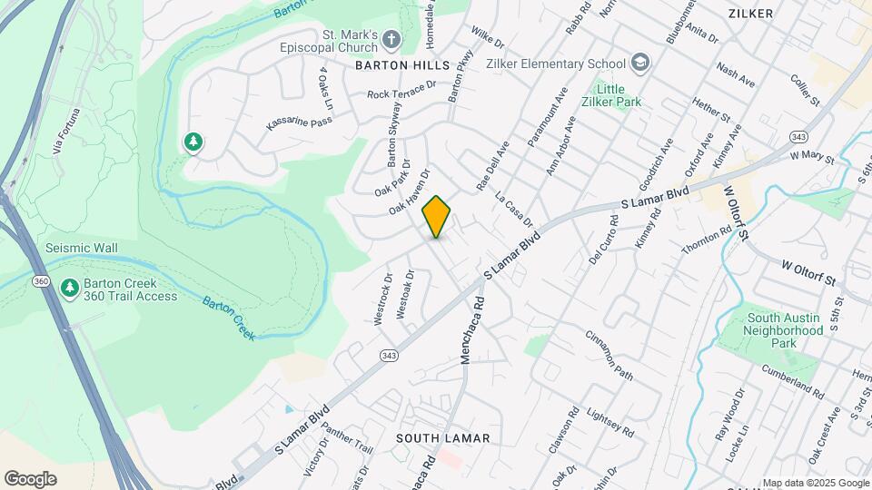 2308 Barton Skyway Map and Location Details