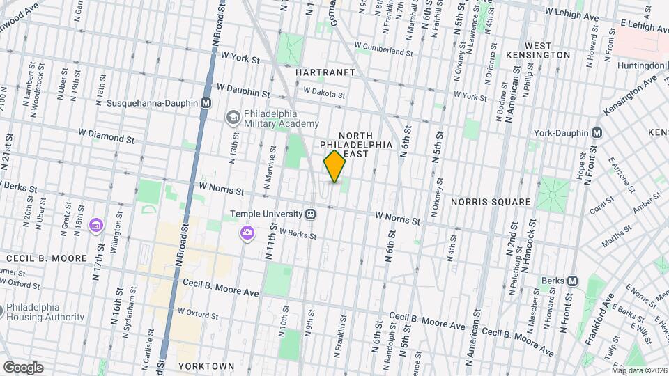 2037 N 9th St Map and Location Details