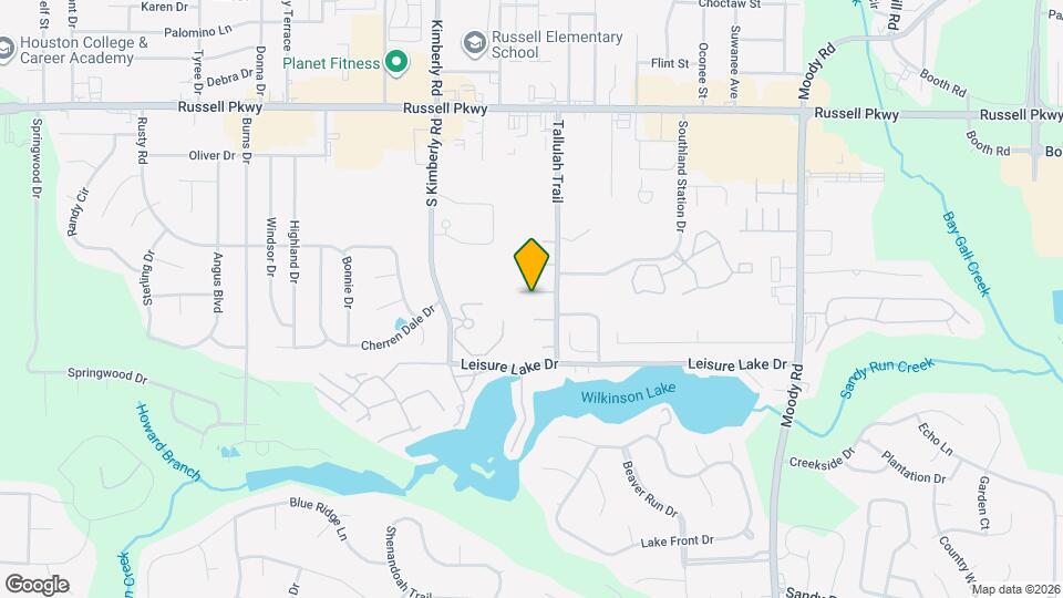 316 Tallulah Trail Map and Location Details