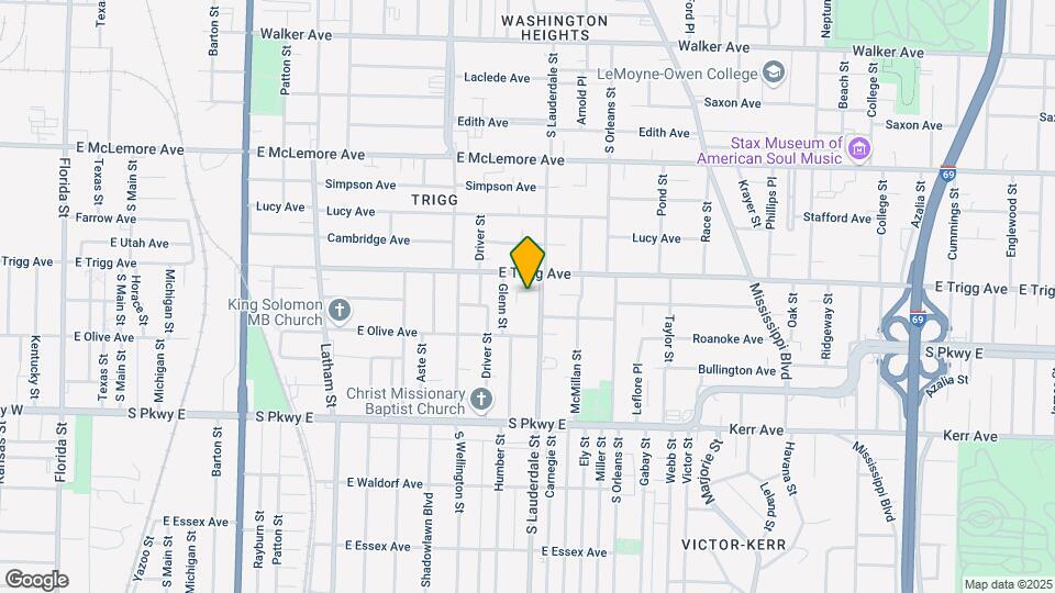 Willie Mitchell Apartments Map and Location Details