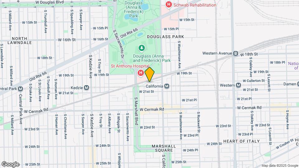2845 W Cullerton St Map and Location Details