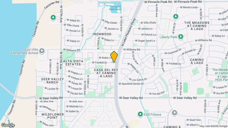 22401 N 102nd Ln Map and Location Details