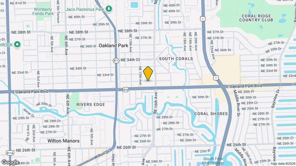 1546 NE 32nd St, Unit A-b Map and Location Details