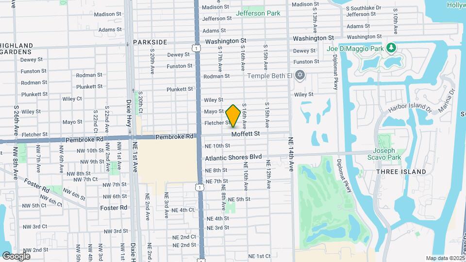 1627 Moffett St Map and Location Details