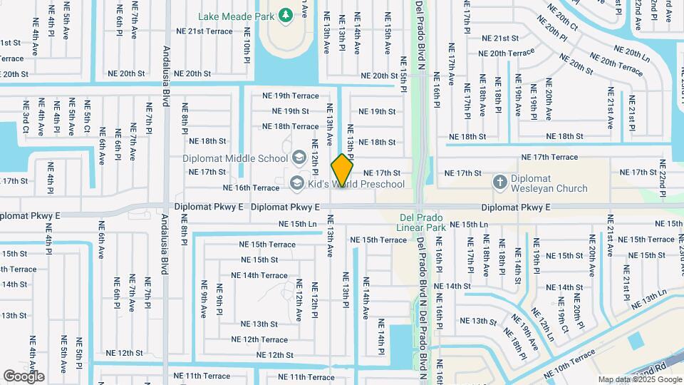 1312 NE 16th Terrace Mapa y Detalles de la Ubicación