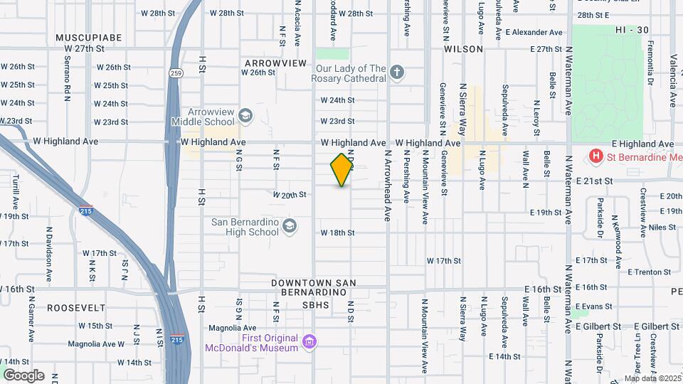 431 W 20th St Map and Location Details