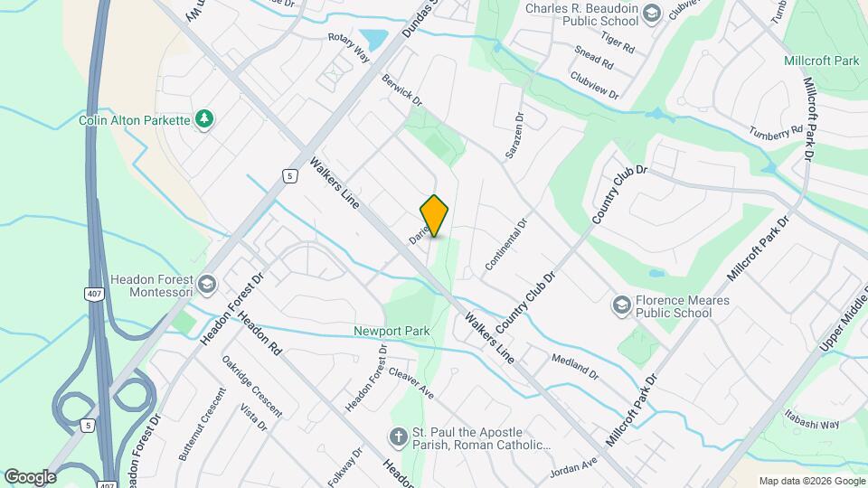 2871 Darien Rd Map and Location Details