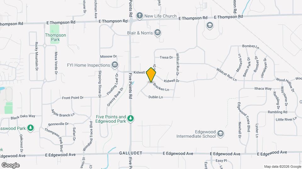 7141 Bracken Ln Map and Location Details