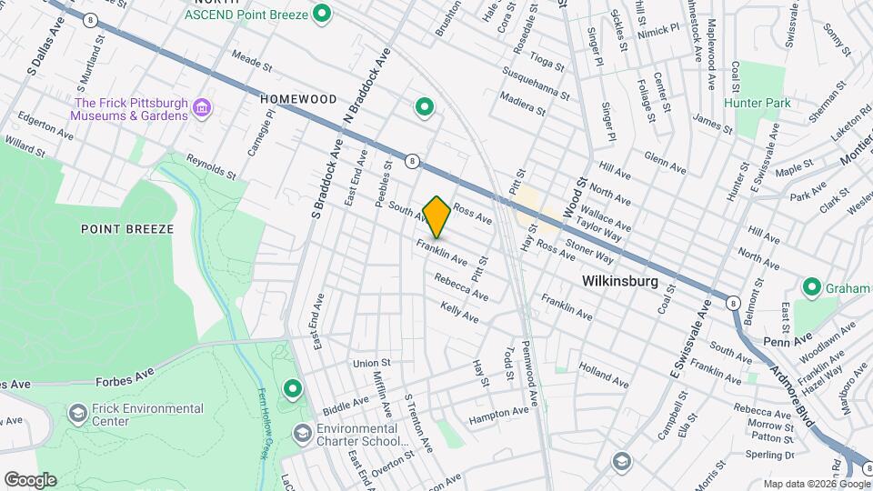 401 Franklin Ave Mapa y Detalles de la Ubicación