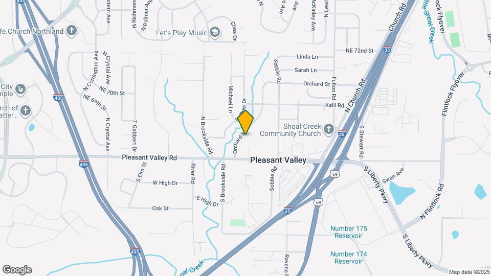 6811 Orchard St Map and Location Details