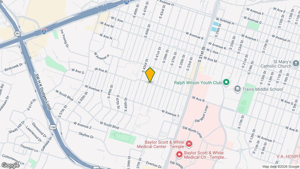 1801 S 41st St Map and Location Details