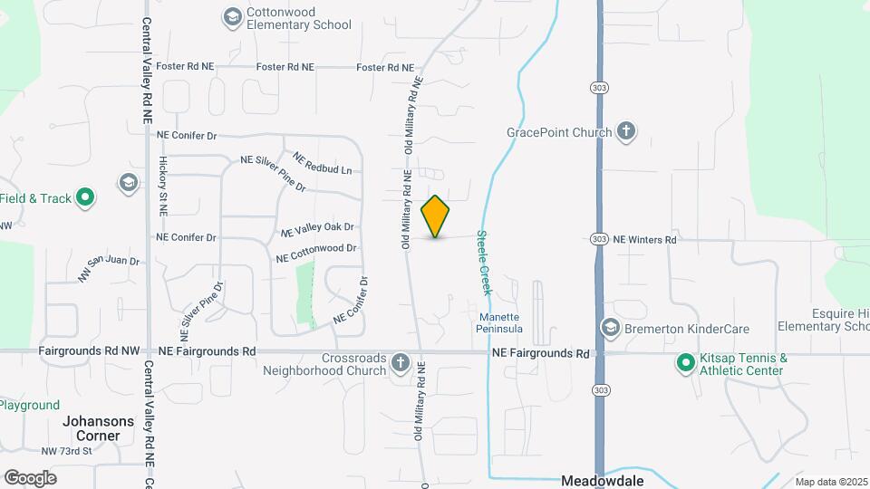 8028 Old Military Rd NE Map and Location Details