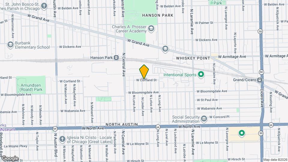 1841 N Linder Ave Map and Location Details