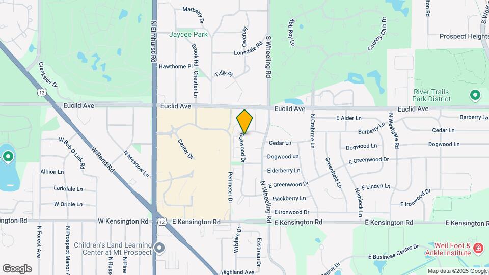 1195 N Boxwood Dr Map and Location Details